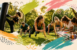 Zomervakantie: Clinic Kickboksen/bootcamp + creatieve workshop Almere Hout
