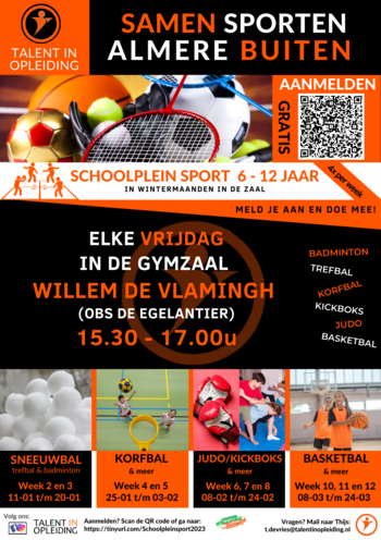 Illustratie bij Schoolplein Sport | OBS De Egelantier | Oostvaarderbuurt