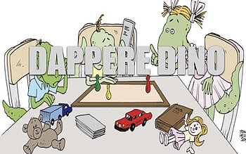 Illustratie bij Humanitas Dappere Dino-programma