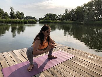 Illustratie bij Yin yoga