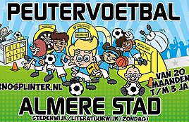 Peuter & kleutervoetbal Literatuurwijk/Stedenwijk (20 mnd. t/m 3 jaar)