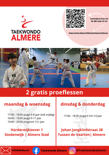 Illustratie bij Taekwondo Tussen de Vaarten