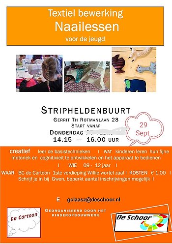 Naailessen voor de jeugd