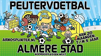 Illustratie bij Peuter & kleutervoetbal Noorderplassen (20 mnd. t/m 3 jaar)