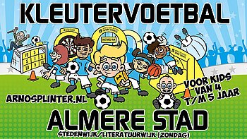 Illustratie bij Kleutervoetbal Literatuurwijk/Stedenwijk (Voor kids van 4 & 5 jaar)