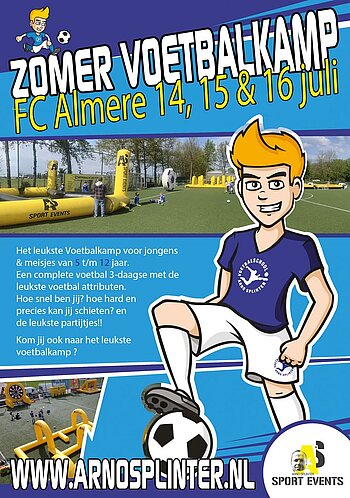 flyer Zomer Voetbalkamp FC Almere 2025