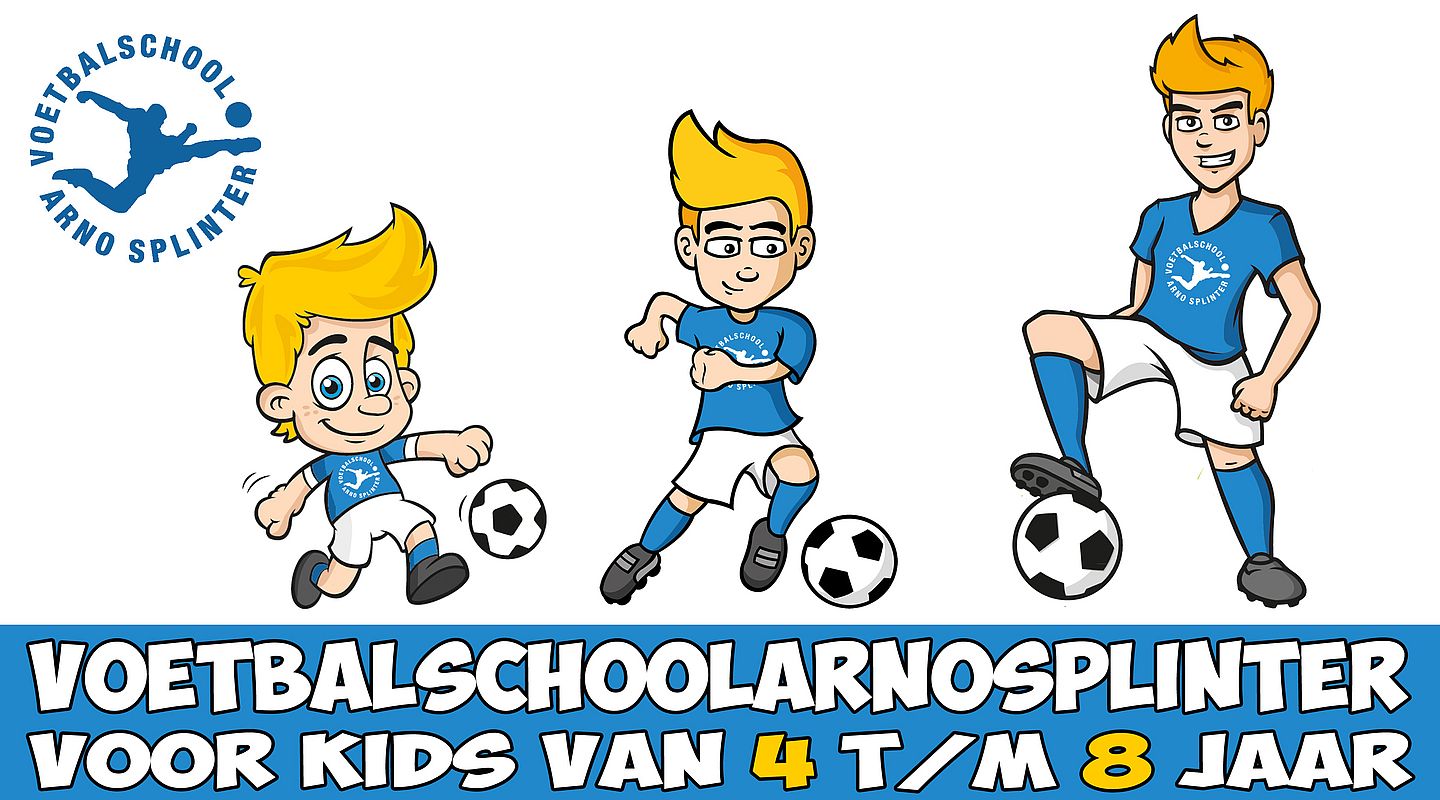 Illustratie bij Voetbalschool Arno Splinter (4 t/m 8 jaar)